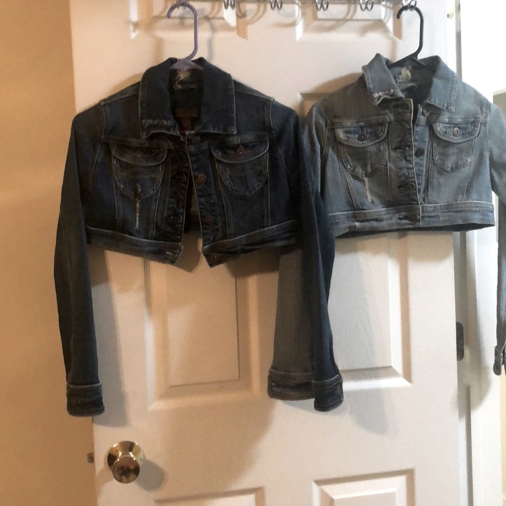 Urban behavior Jean jacket crop